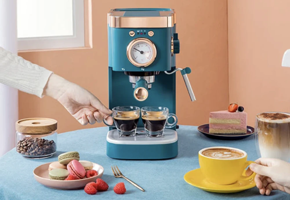coffee machine with grinder and espresso